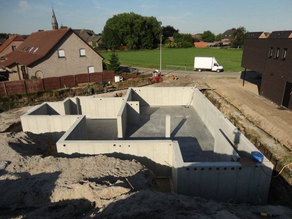 Gieten van betonkelders Bocholt, Limburg
