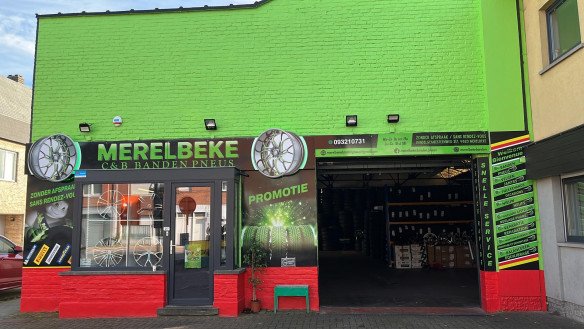 Beste bandenwinkel in de buurt Merelbeke, Oost-Vlaanderen