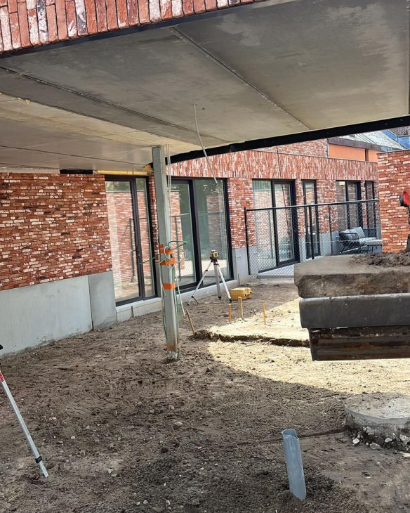 Nivelleren van terreinen Hamont-Achel, Limburg