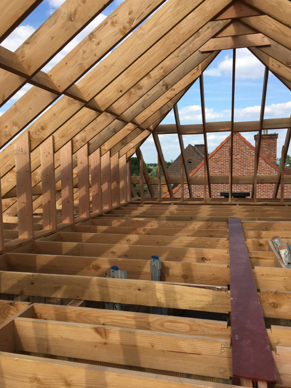 Houten dakconstructies Kortemark, West-Vlaanderen